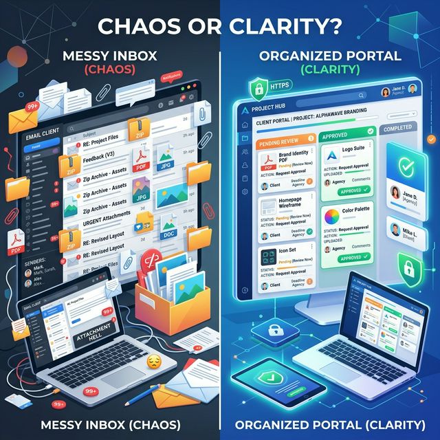 Why Sending Designs via Email is Killing Your Agency Professionalism